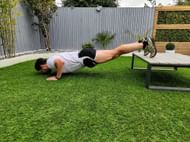 Decline push-ups work on your upper chest. (Photo by MIL-TECH PHARMA LTD on Unsplash)